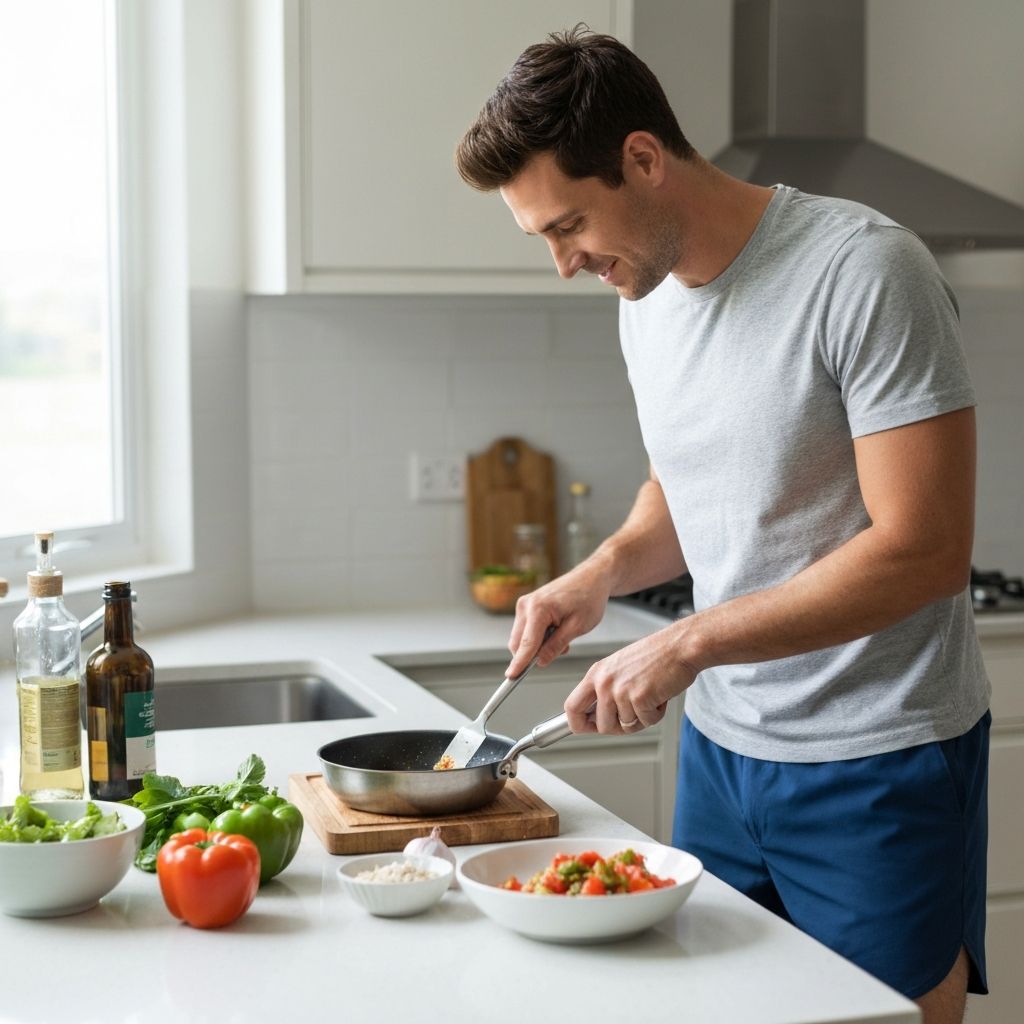 Man enjoying healthy outdoor lifestyle
